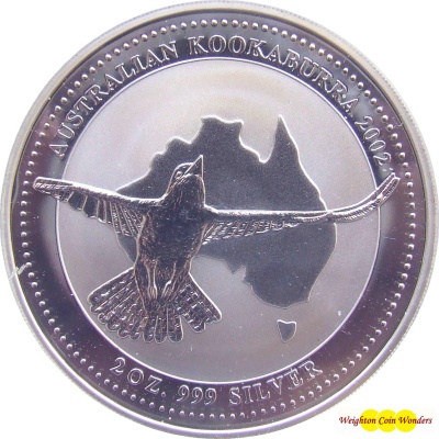 2002 Silver 2oz KOOKABURRA - Click Image to Close